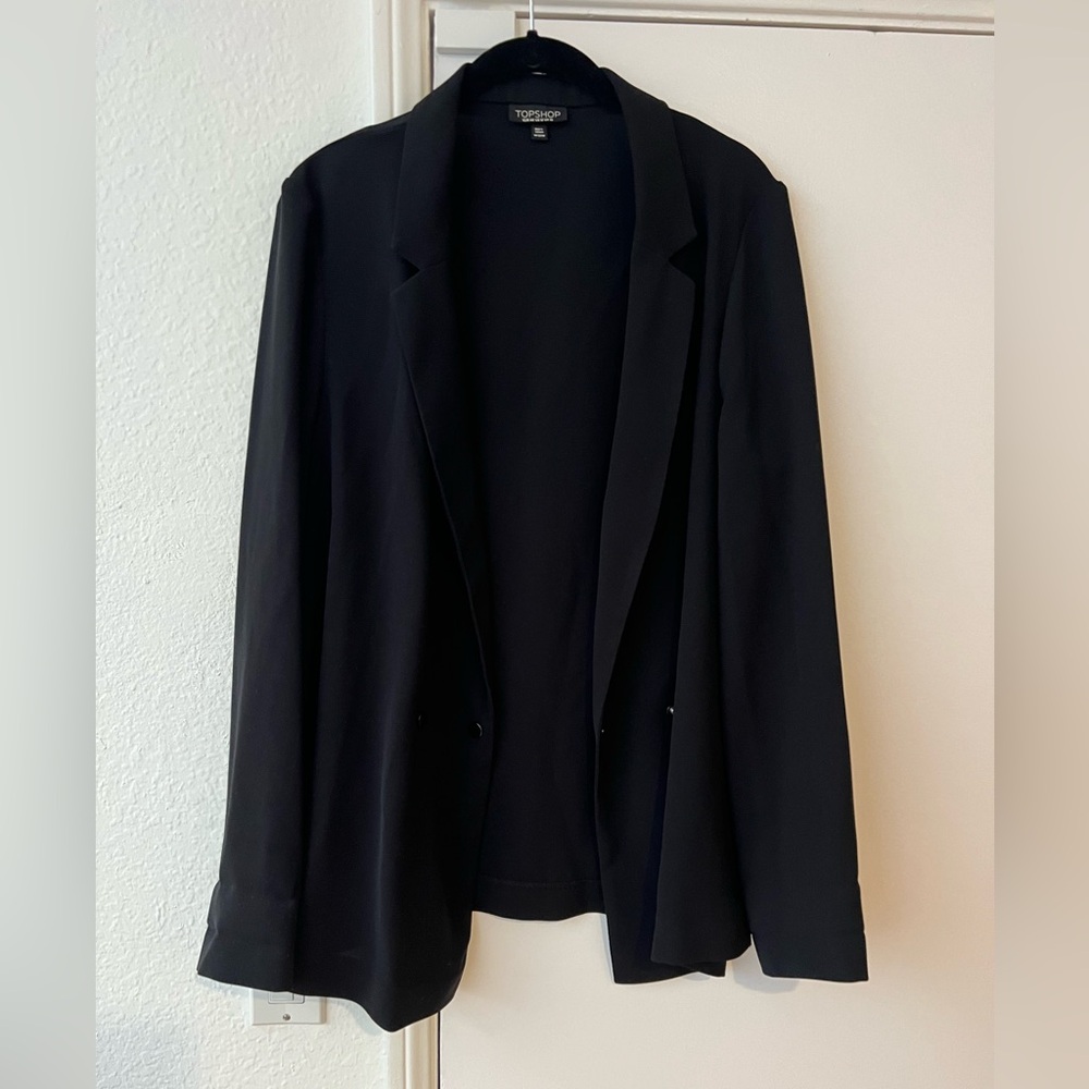 Topshop lightweight double-breasted blazer